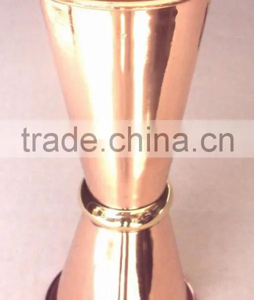 MANUFACTURER BPA FREE 100% 3 OZ COPPER JIGGER MEASURING CUPS