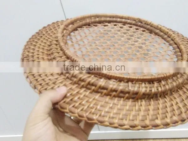 Rattan Charger Round Plate photo-4