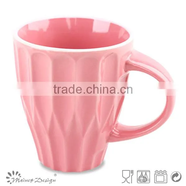 Colour Band Decal Porcelain Mug With Spoon Porcelain Mug Top Sale photo-3