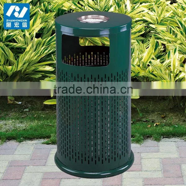 Types of Outdoor Decorative Recycle Wooden Waste Litter Bin photo-6
