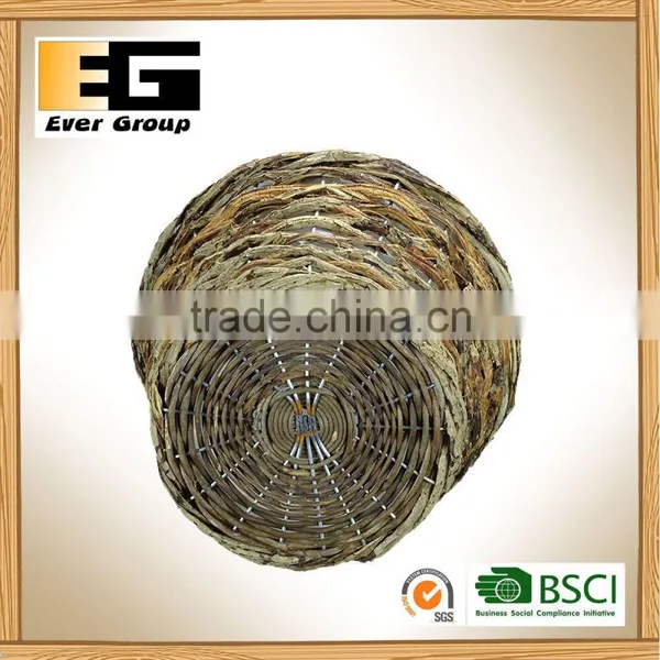 Natural Rattan Garden Planter Flower Pots photo-2