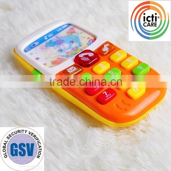 2015 New Hot Mobile Phone Toy for Kids From Icti Approved Manufacturer OEM&ODM Cellphone Toy With Music for Baby photo-2