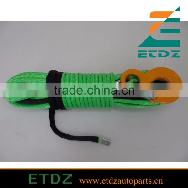 8mm*30m Green Synthetic Winch Rope,offroad Winch Line,amsteel Winch Ropes