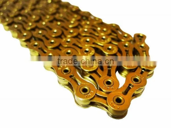 KMC X9SL Super Light 9 Speed Titanium Gold Bicycle Chain photo-4