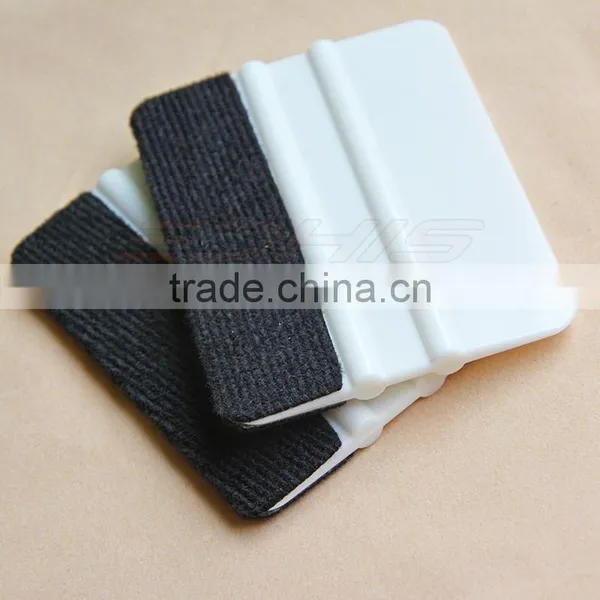 A46F White Card Squeegee With Fabric Edge photo-3