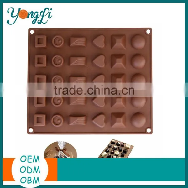 Valentine's Day 30 Cavity Mini Chocolate Silicone Molds Bars photo-2