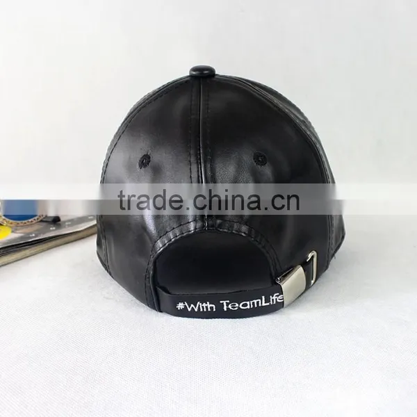 Fashion Embroidery Patch PU Leather Fbric Baseball Caps And Hats photo-5