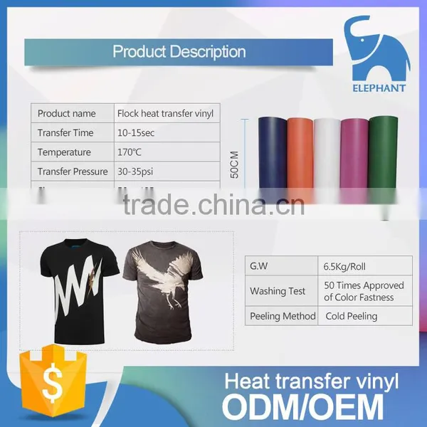 Wholesale Flock Velvet Heat Transfer Vinyl photo-2