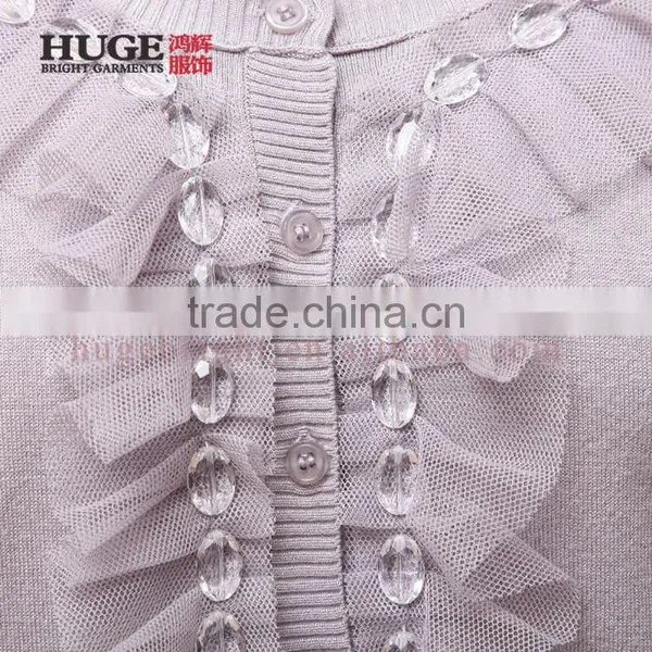 Casual Wearing Long Sleeve Beautiful Cardigan Sweaters photo-3