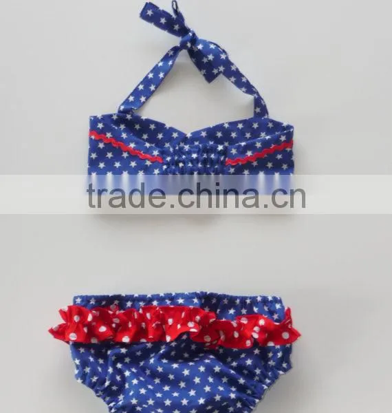 Kids Summer Clothing Navy Salior Style Baby Girl Swimsuit Trending Products photo-2