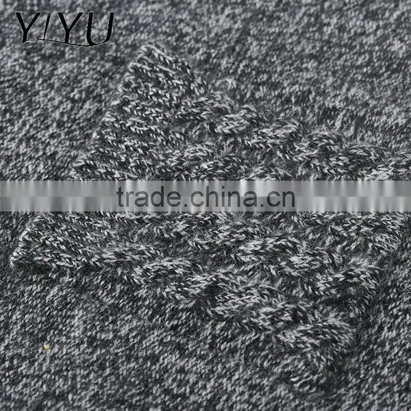 Fashion Winter Sweater Women Grey Rollneck Long Knit Cashmere Pullover photo-5