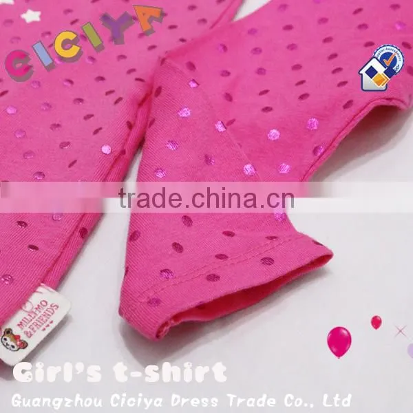 Lovely Teen Girl's Long Sleeve Cotton Knitting T-shirt With Carton Printing photo-3