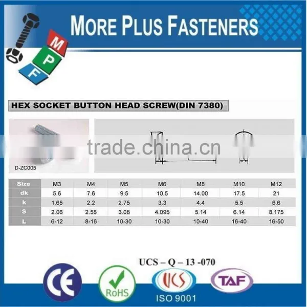 Made In Taiwan Hexagon Socket Button Head Cap Screw photo-5