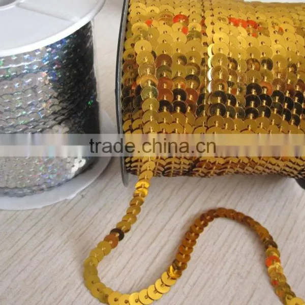 Sequin Roll PET Sequins Trim Multi-colored photo-6