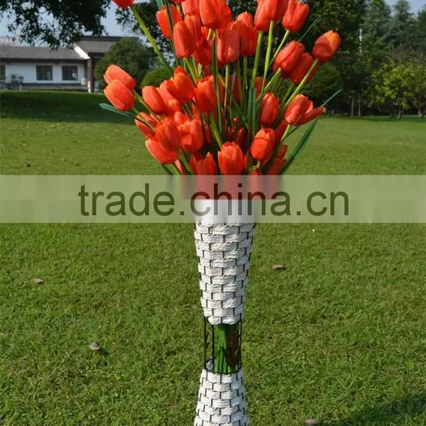 8 in One Lovely Decorative Artificial Tulip Silk Flower photo-5