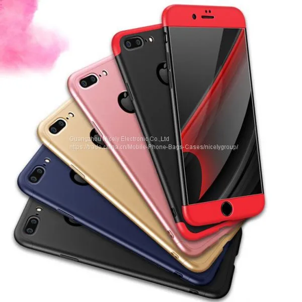 Защитный чехол с 360-градусной полной защитой для iPhone 7. Силиконовый задний чехол для iPhone 5s