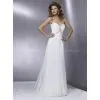 Sweet Heart Chiffon Material Beaded Bridal Wedding Gown Custom Made
