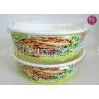 26 Ounce Logo Printed Paper Salad Bowls For Grill , Disposable Paper Food Containers