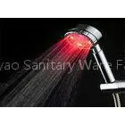 Three Colors LED Rain Shower Head With Hand Spray Water Temperature Detectable