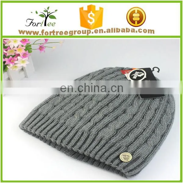 Wholesale Custom Embroidered Plain Men Beanie With Custom Tags