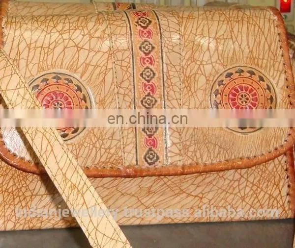 Genuine Leather Ladies Shoulder Handbags Manufacturer, Original Goat Leather Womens Bags Exporter photo-6