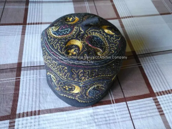 Africa Muslim Embroidered Wool Cap / Embroidered Wool Cap / Africa Wool Cap / Muslim Wool Cap