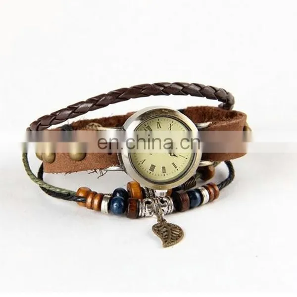 High Quality Fashion Genuine Charm Butterfly for Women Leather Retro Watch photo-4