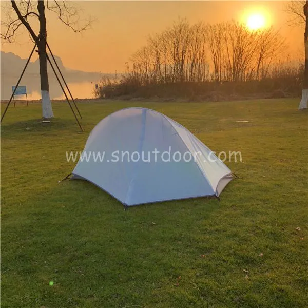 1 Person Tent 1.4kg One Man Ultralight Hiking Equipment Waterproof SNZP015 Single People Double Layers Tents Outdoor Camping photo-4