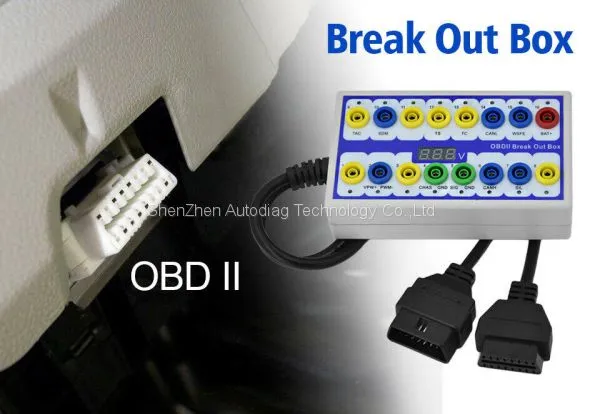 OBD Breakout Box OBDII Protocol Detector & Break Out Box OBD2 16PIN BREAKOUT BOX photo-5