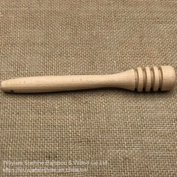 Wooden Honey Dippers,Made of Beech Wood photo-3
