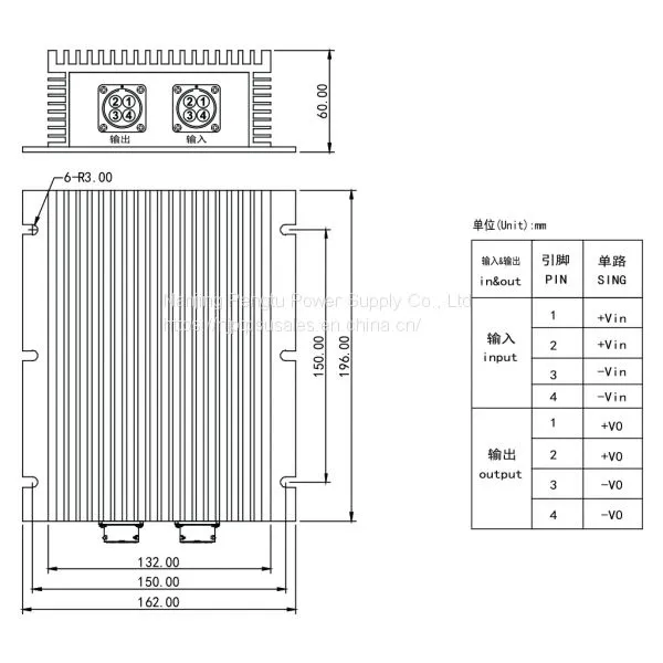 PDE-A Series 150-400W Single 12/24/48V Power Converter photo-2