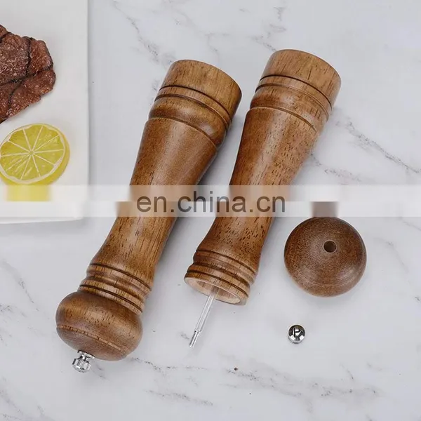 Hot Sale Spice Grinding Machine Wooden Pepper Mill Grinder photo-4