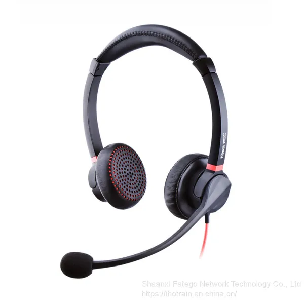 Hion H730D Dual Sides Dual Microphones USB Noise Cancelling Headphone