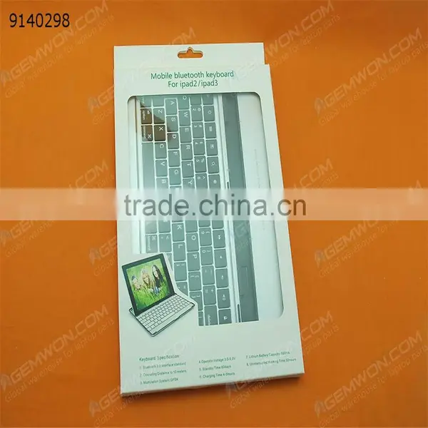 Bluetooth Keyboard for IPad2/3/4,Black Ultra-thin Aluminum Bluetooth Keyboard photo-4