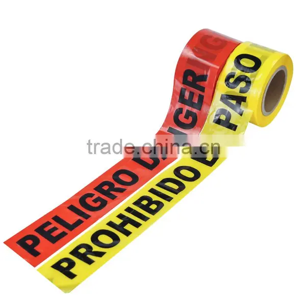 Low Factory Price Non Adhesive Hazard Warning Tape With Word Prohibido el Paso OP013-14 photo-3