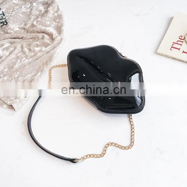 High Quality Fashion Lips, Pu Ladies Day Clutch Bag Chain Purse Shoulder Bag Handbag Women's Crossbody Mini Messenger Bag/ photo-4