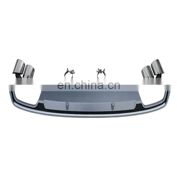 S7 Diffuser With Tailpipe for Audi A7 Sports Version Refit to Audi A7 S Line High Quality Rear Bumper Diffuser 2016-2018 photo-4