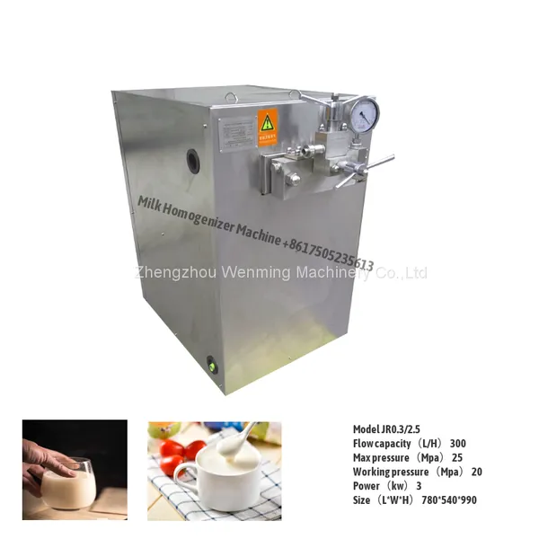 High Pressure Homogenizer Machine for Milk Industrial Milk Homogenizing Machine photo-2