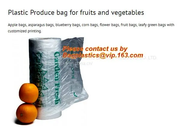Supermarket Shopping Fresh Fruit Vegetable Packaging Plastic Bag On Roll Polythene Bags, Ldpe Bags, Hdpe Bags, Food Serv photo-2