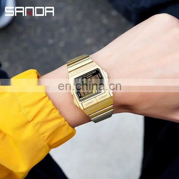 Sanda 2007 2020 New Men Digital Watch Set LED Luminous Waterproof Functional Sport Wrist Watches for Men photo-5