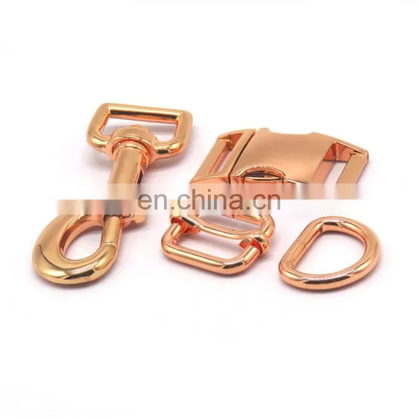 20mm Metal Accessories D Rings Adjustable Slide Quick Release Buckles Dog Clips For Dog Collar And Dog Leash photo-4
