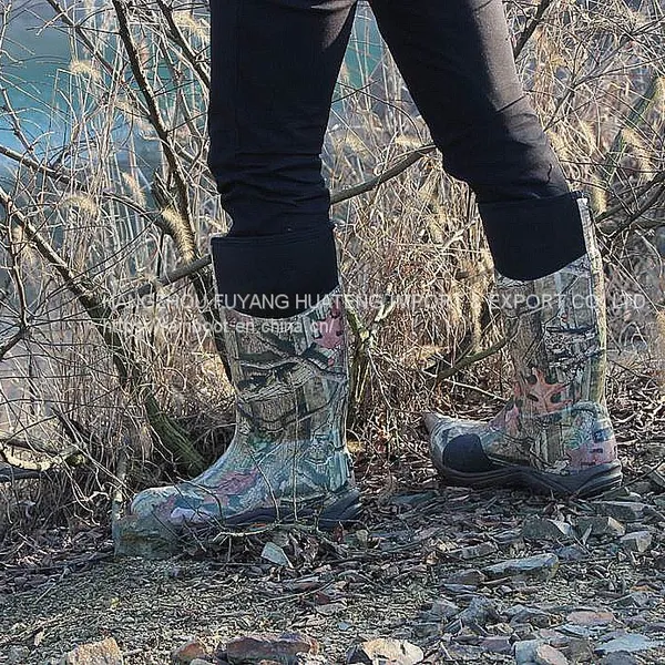 Camo Rubber Boots,Hunting Camo Boots,Safety Rubber Boots.Rubber Rain Boot,Forest Camo Rain Boots,Loggers Boots photo-5