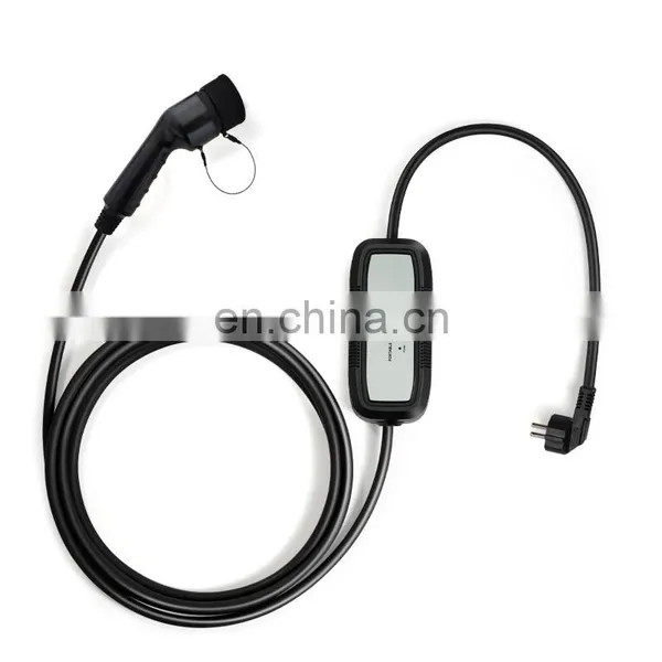 Home Smart Electric Car Charge 16A 3.5KW AC European Standard Type2 Indicator Light Portable Electric Vehicle Charging Station