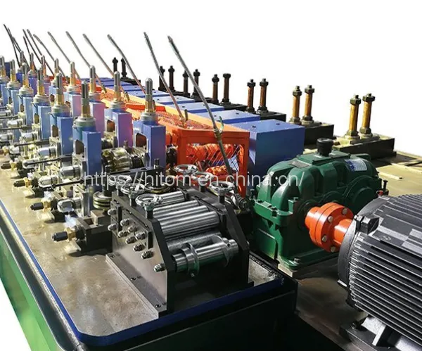 Galvanized Steel Round/Square Pipe Tube Making Machine Production Line photo-3
