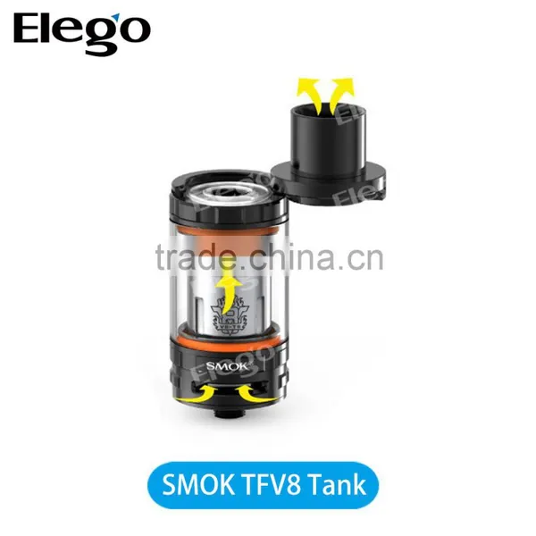 100% Original Smok TFV8 6.0 ml Tank /Black/Silver TFV8 Wholesale, Smok TFV8 Tank Wholesale photo-3