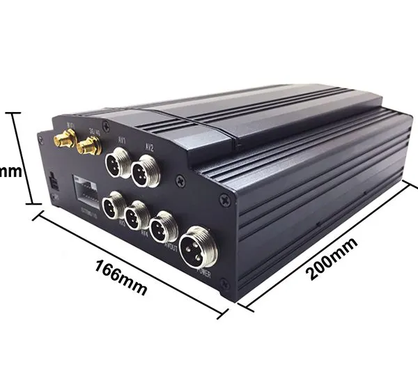 Vehicle Video Recorder 5g 4G WiFi GPS Face Recognition 4 Channel Network Mobile DVR photo-4