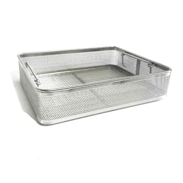 Heat Resistant Sterilization stackable stainless wire mesh storage basket