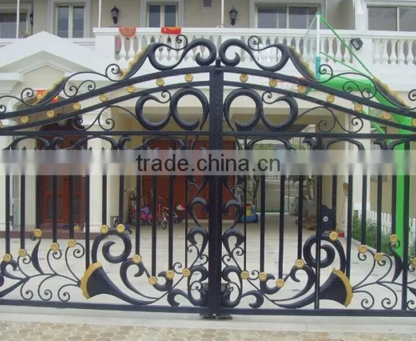 Guangzhou Galvanized Iron Metal Gates,iron Slide Gate,security Iron Gates photo-2