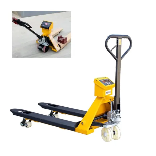 Electric Loading Hand Forklift Truck Pallet Truck Manual Pallet Jack With Weigh Scale