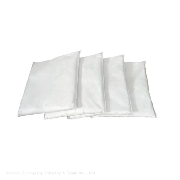 Oil Only Absorbent Pillow For Control Oil Leakage From Industrial Machines Polypropylene Meltblown White photo-1
